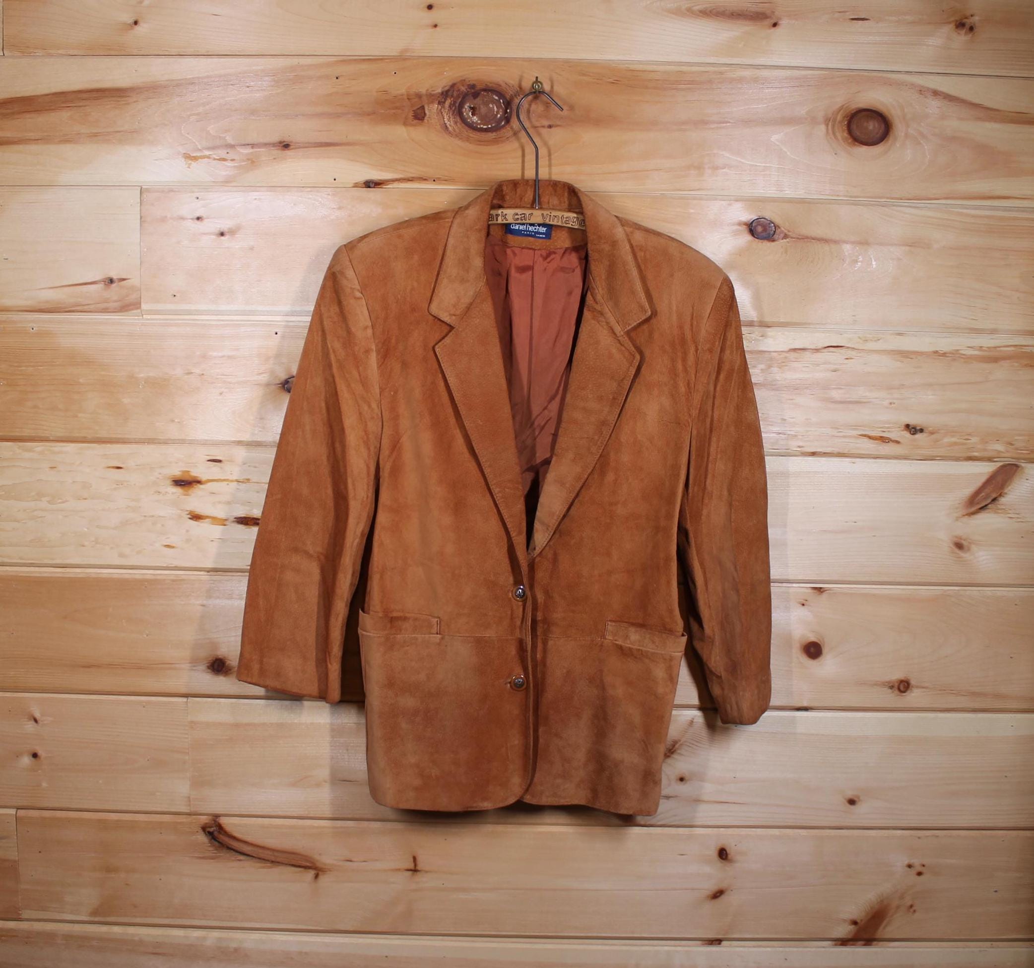 Abito da donna vintage Daniel Hechter Paris in pelle marrone