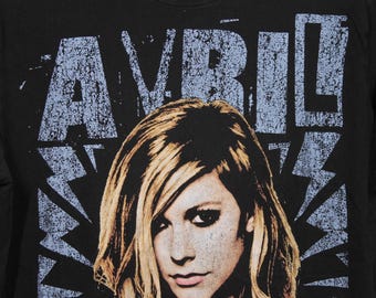 Vintage Avril Lavigne Y2K the Black Star Concert Tour T