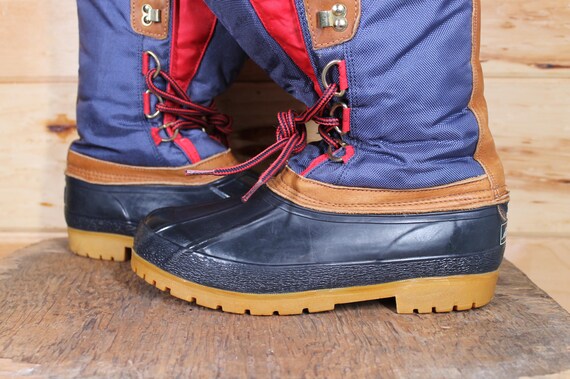 Vintage Eddie Bauer Lace up High Top Duck Warm Winter  display picture 2