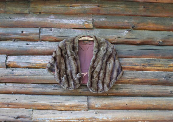 Vintage A. Lafrance & Sons Mink Fur Stole / Collar / Scarf / Wrap