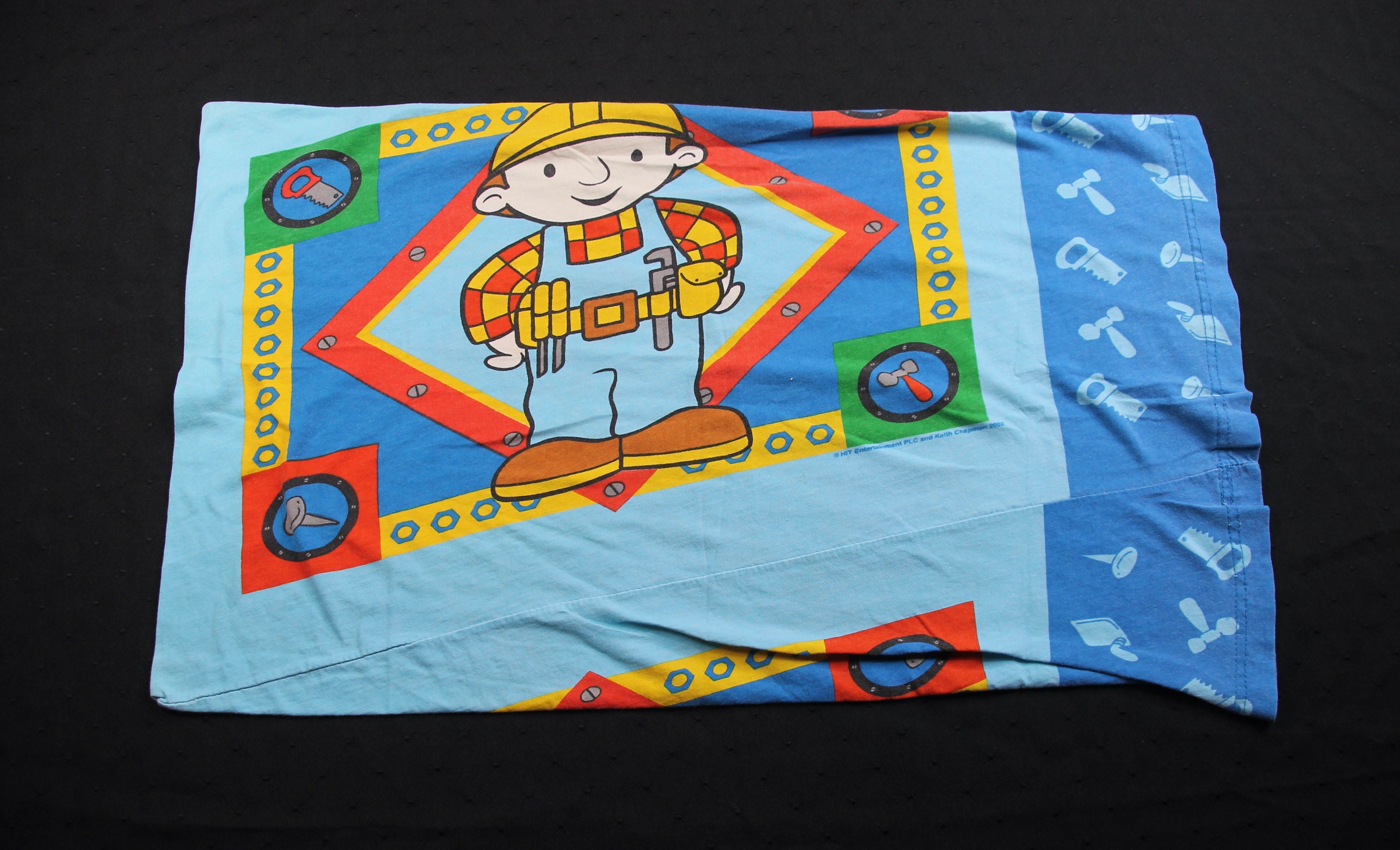 ☆ ビンテージシーツ　ダンボ　フィットシーツ ヴィンテージ ボブ・ザ・ビルダー テーマ ツイン フラット / フィット