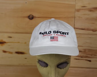 Rare VINTAGE Polo Sport Ralph Lauren Flag Nylon Mesh Cap OG