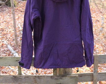 Vintage Mountain Equipment Co-op Gore-tex Purple Hooded Full Zip