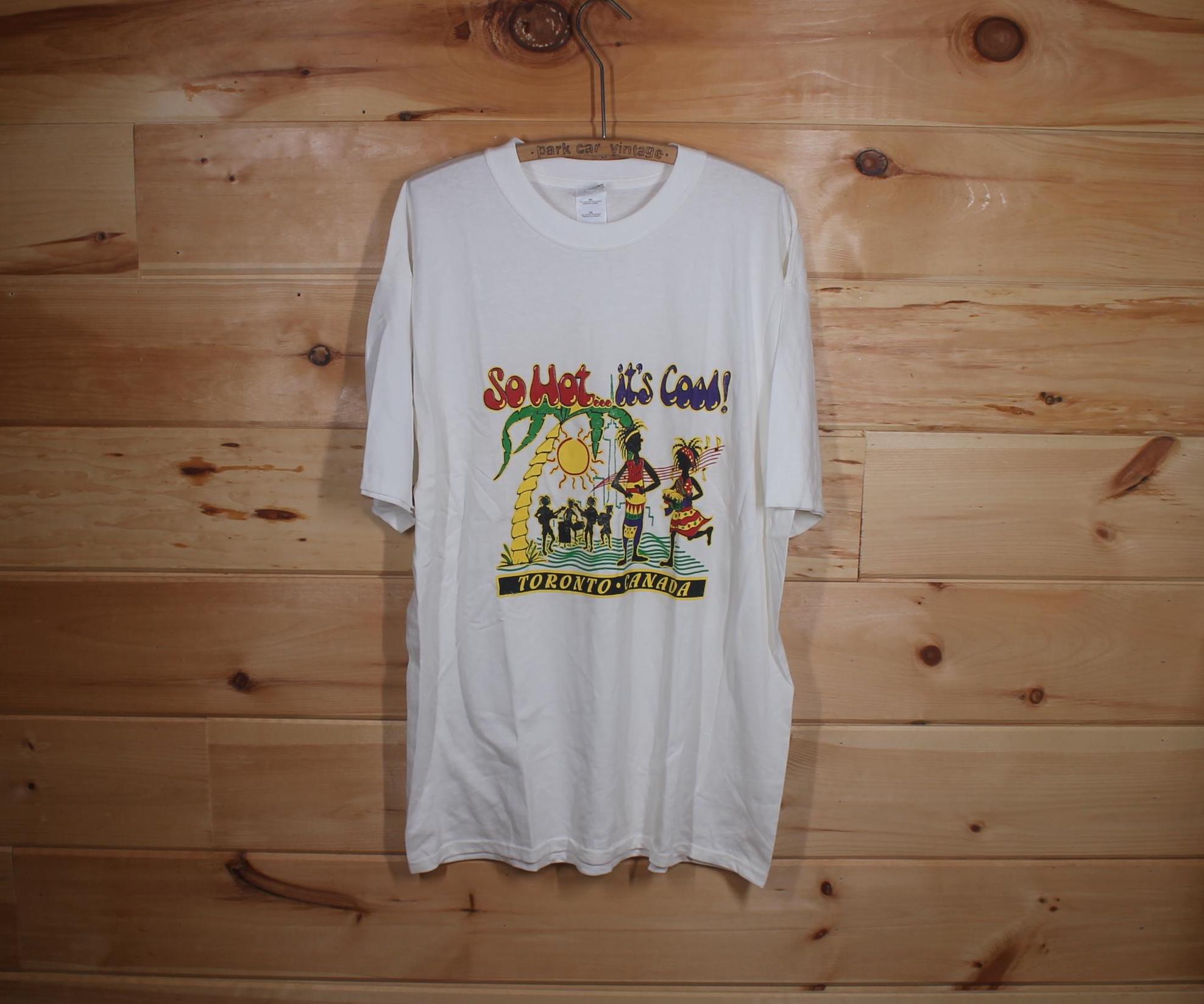 Vintage so Hot.. It's Cool ! Caribana Caribbean Festival White T