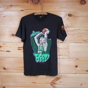 Vintage Larry Bird Boston Celtics NBA Basketball 1991 Starter Single Stitch Adult T-Shirt Size Medium