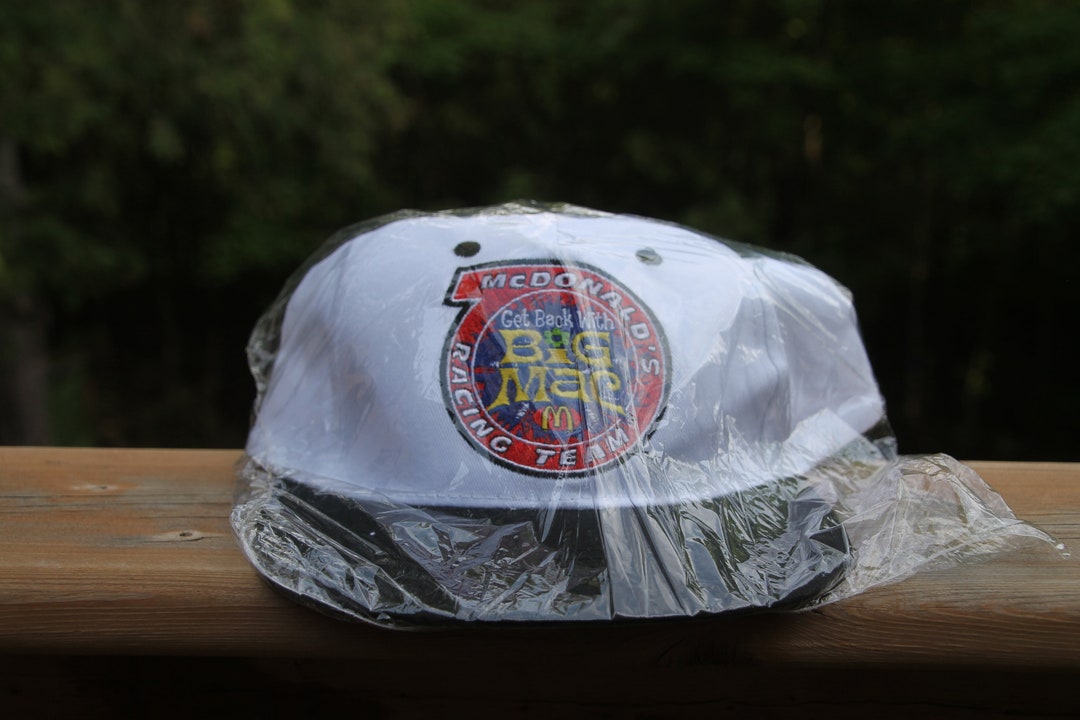 Vintage Mcdonalds Big Mac Racing Team 1994 Nascar Racing Snapback Hat ...