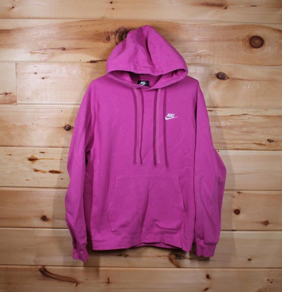 nike swoosh hoodie pink