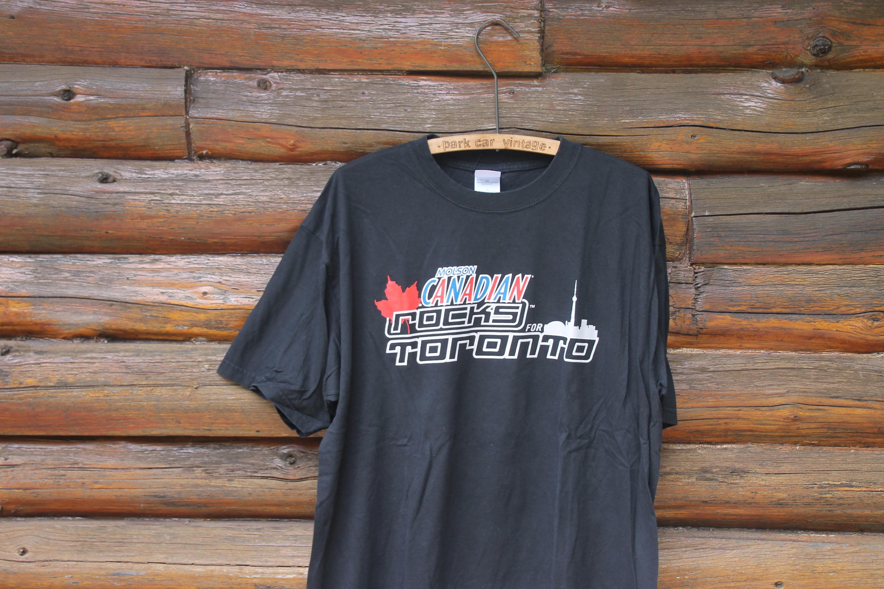 CWA Union Rock BEST Tシャツ XL Vintage Molson Canadian Rocks for Toronto SARS Stock Concert