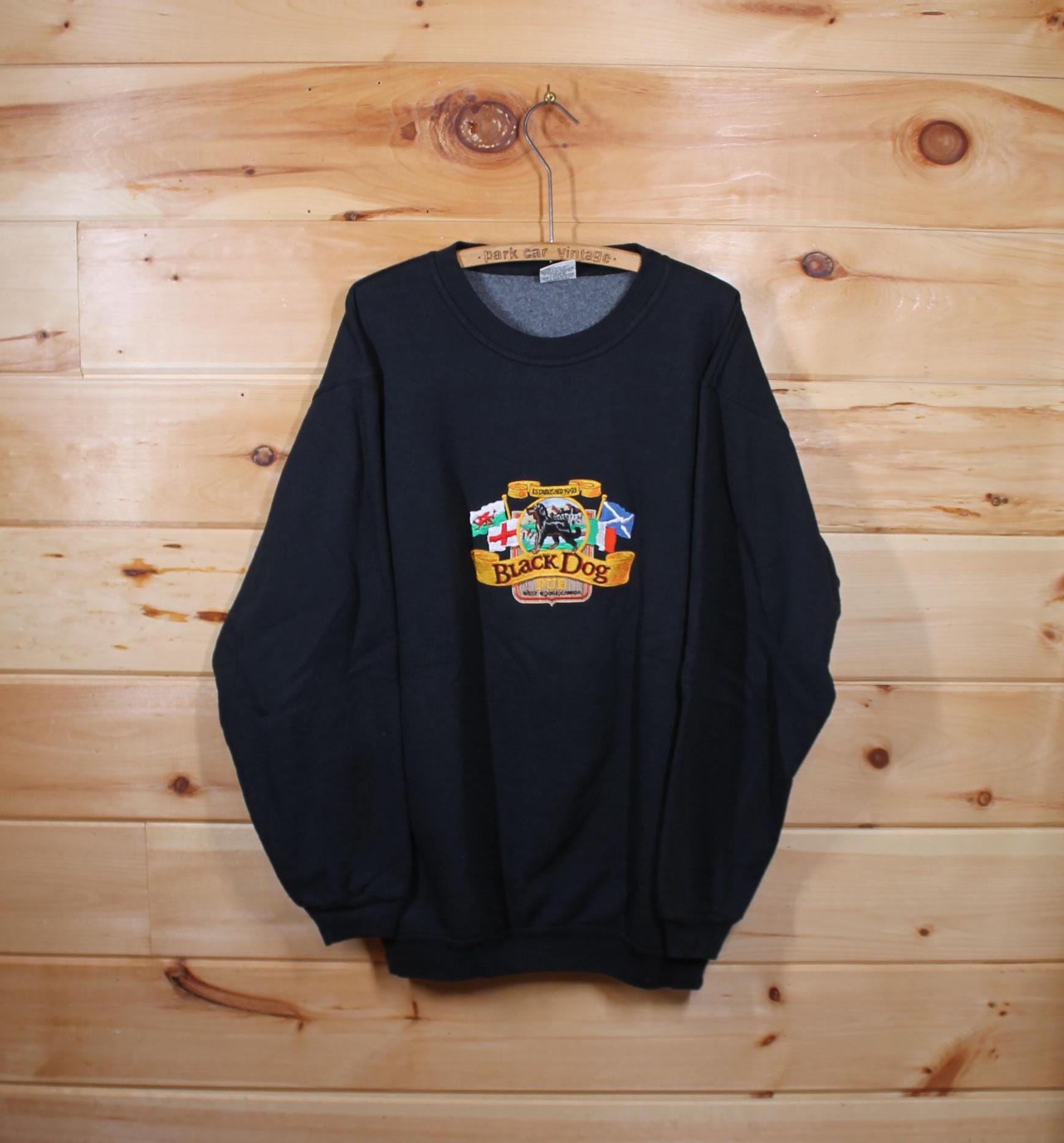 Vintage Black Dog Pub Scarborough Toronto Canada Black Sweatshirt