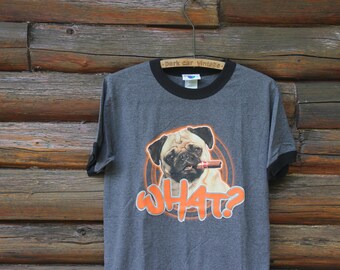 vintage men in black pug パグ　タンクトップ　90s Vintage 00s Frank Pug MIB T-shirt Men in Black Sci-fi Film