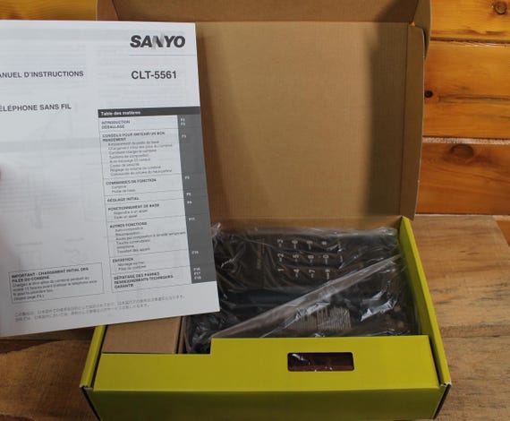 Vintage Sanyo Dual Keypad Cordless Telephone New in Open Box - Etsy