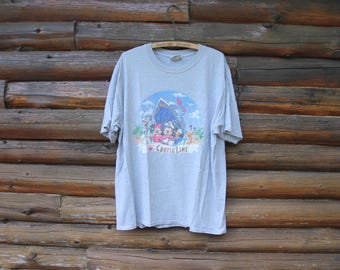 Koszulka Vintage Disney Cruise Line Mickey Mouse i Przyjaciele w kolorze szarym, rozmiar dla dorosłych XL