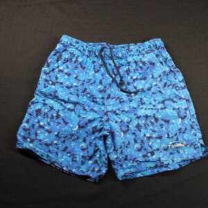 Vintage Northern Getaway All Over Print Swim Wear Bathing Suit Shorts Adult Size XS