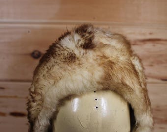 Vintage Simpsons Fur Trapper Hat Ear Flaps Formal Fancy  display picture 3