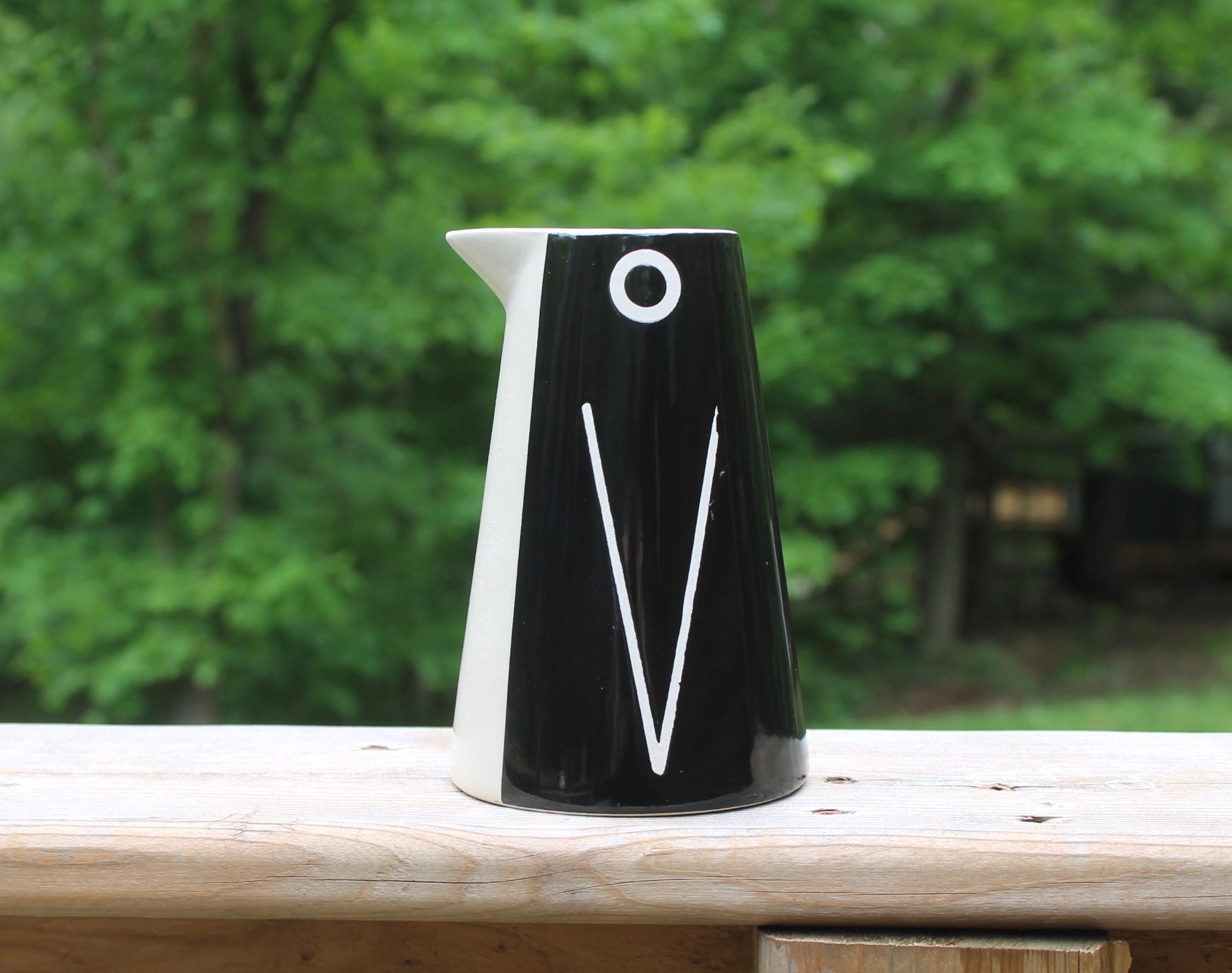 Vintage IKEA Lattsald Ceramic Penguin Pitcher Creamer Vase Cute