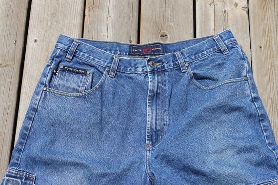 Vintage Phat Farm Blue Jean Shorts Jorts Hip Hop Streetwear Baggy