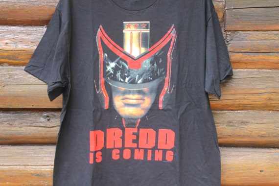 JUDGE DREDD 1995年公開ムービーT ビンテージ Vintage 1995 Judge Dredd is Coming Movie Promo Single Stitch Black