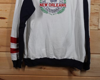Vintage NFL Super Bowl XXIV New Orleans Louisiana White Sweatshirt
