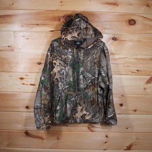 Vintage RedHead RealTree Outdoor Hunting Camouflage Pullover Hoodie Jacket Adult Size Large