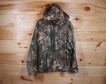 Vintage RedHead RealTree Outdoor Hunting Camouflage Pullover Hoodie Jacket Adult Size Large