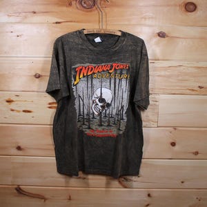 Vintage Disney Disneyland Indiana Jones Adventure The Temple of The Forbidden Eye Theme Park Ride T-Shirt Adult Size XL