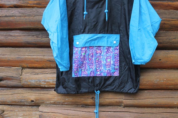 Vintage Abstract Pattern Black Pullover Light Pac… - image 6