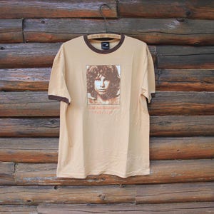 Vintage Jim Morrison the Doors Memorial Beige Brown Winterland T