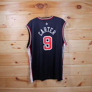 Maglia da basket vintage Team USA Vince Carter Champion NBA Reebok per adulti, taglia XXL