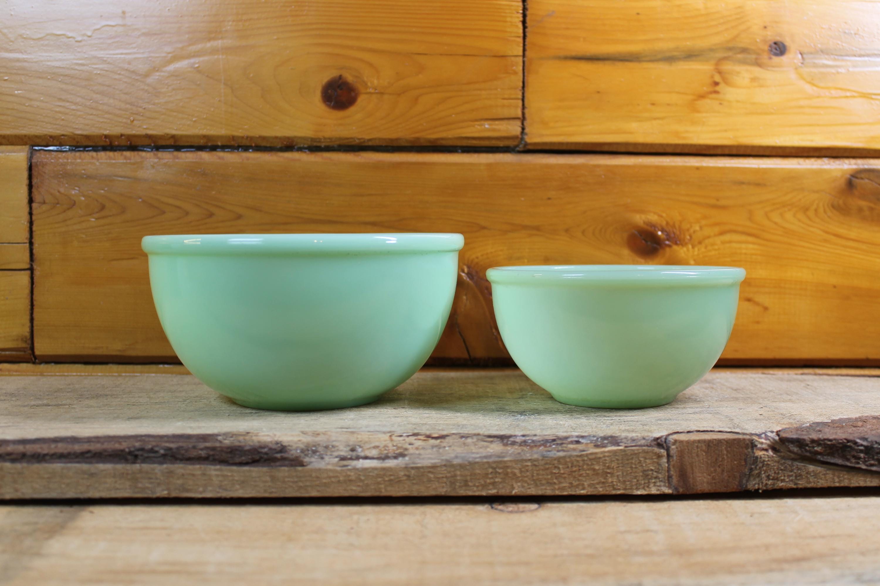 5 fire king bowl green - Etsy 日本