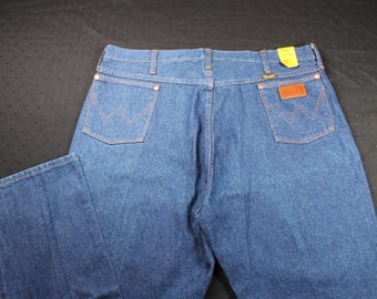 Wrangler vintage nuevo con etiquetas, jeans azules, mezclilla, talla para adultos 40 x 34, hecho en Canadá, vaquero occidental