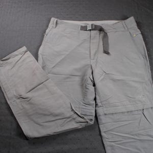 Vintage Y2K The North Face Charcoal Grey Outdoors Weather Wear Pants / Shorts Adult Size 34