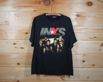 1980's INXS Vintage Original Rare 1988 TOUR New-wave Rock Band Tee