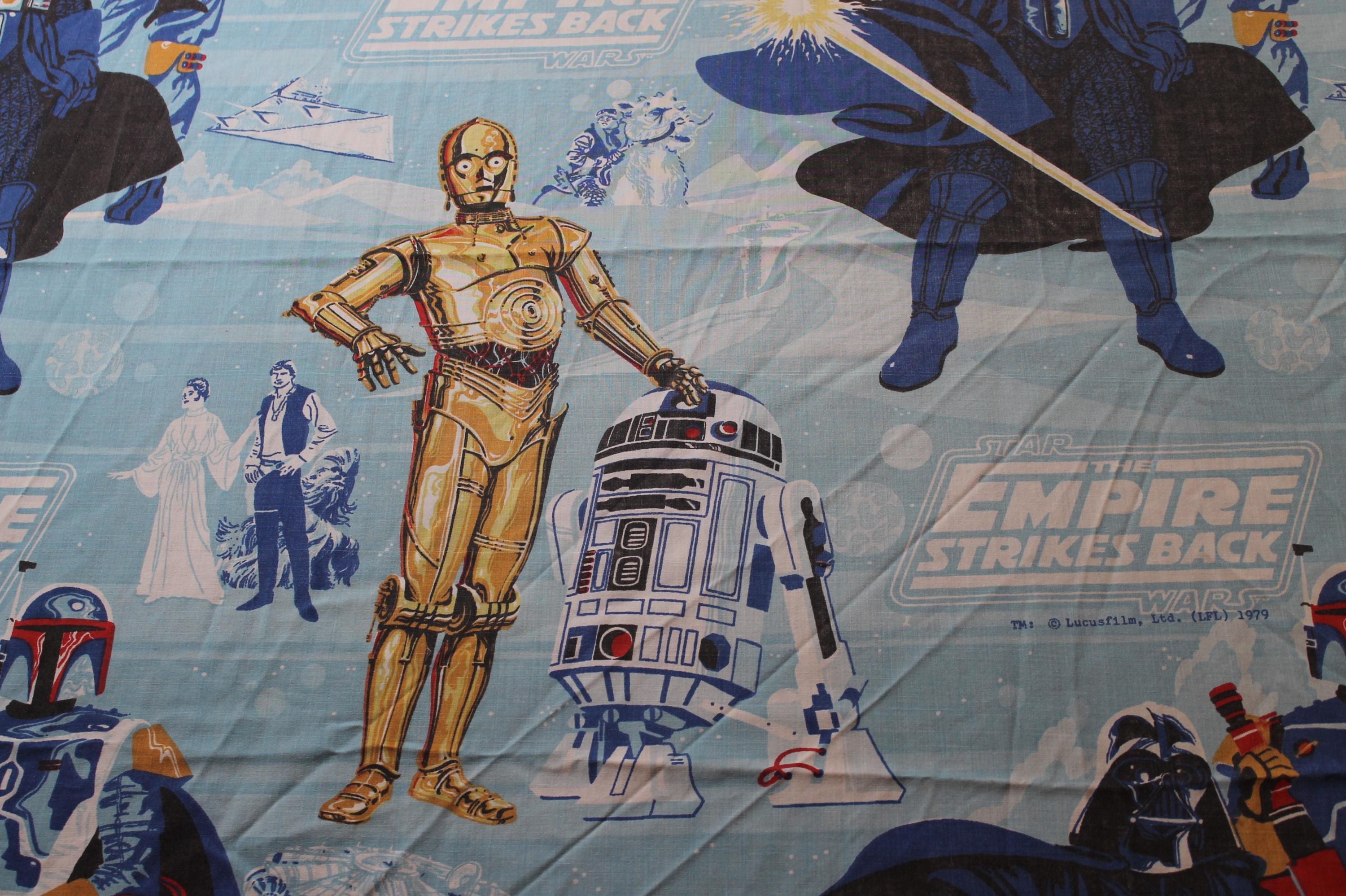 ビンテージ 1979 STAR WARS エンパイア USA製Sears シーツ Juego de sábanas vintage con temática de la película Star Wars El