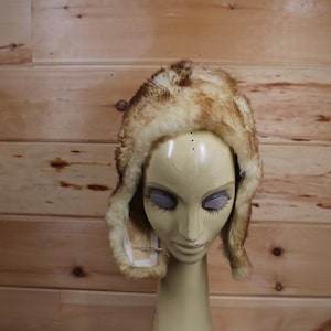 Vintage Simpsons Fur Trapper Hat Ear Flaps Formal Fancy Women&#39;s Cap Adult Size