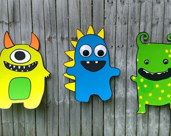FOAMBOARD - 3 MONSTER PARTY Props - (3 Monsters Combined for Discount)