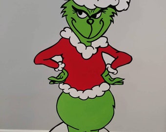 FOAMBOARD - GRINCH- Inspired by the Grinch - Large Party Props & Event Decoration