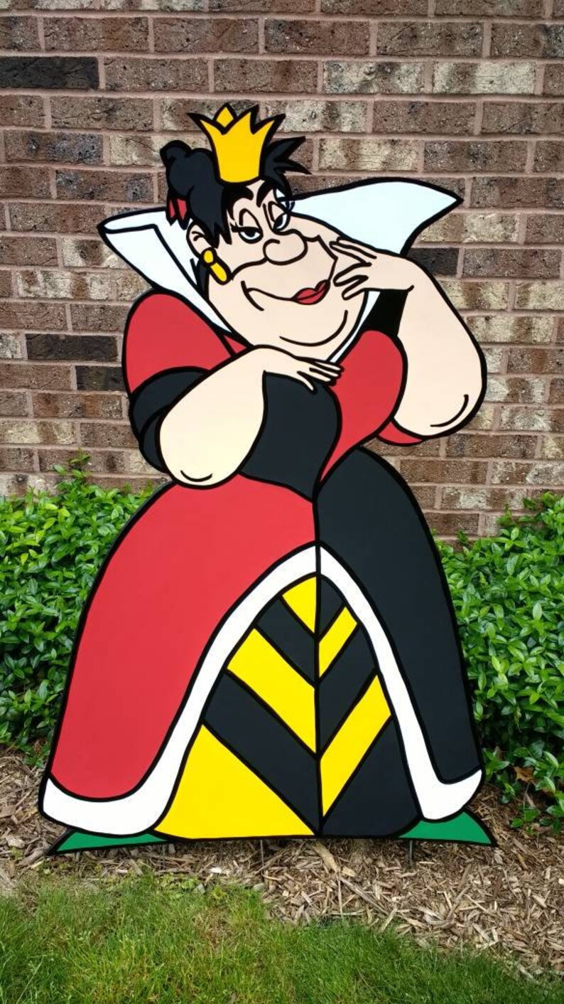 Large Party Props /& Event Decoration Mad Hatter Tea Party FOAMBOARD QUEEN of HEARTS Inspired by Alice in Wonderland