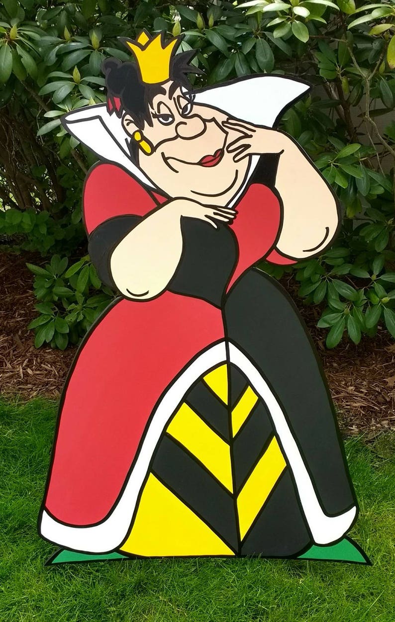 Large Party Props /& Event Decoration Mad Hatter Tea Party FOAMBOARD QUEEN of HEARTS Inspired by Alice in Wonderland