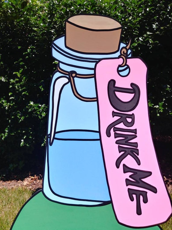 FOAMBOARD DRINK ME Bottle Inspired by Alice in Wonderland Drink Me Bottle
