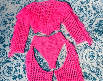 Crochet Pants Set Etsy