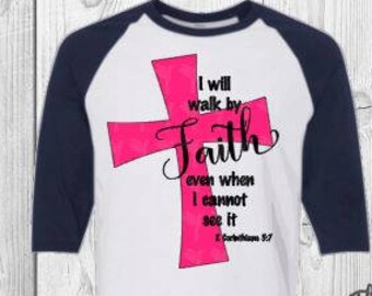 2 Corinthians 5 7, Christian SVG, I will walk by Faith SVG, Walk by Faith, Faith SVG, Bible Verse Svg, Svg for Silhouette, Scripture Svg