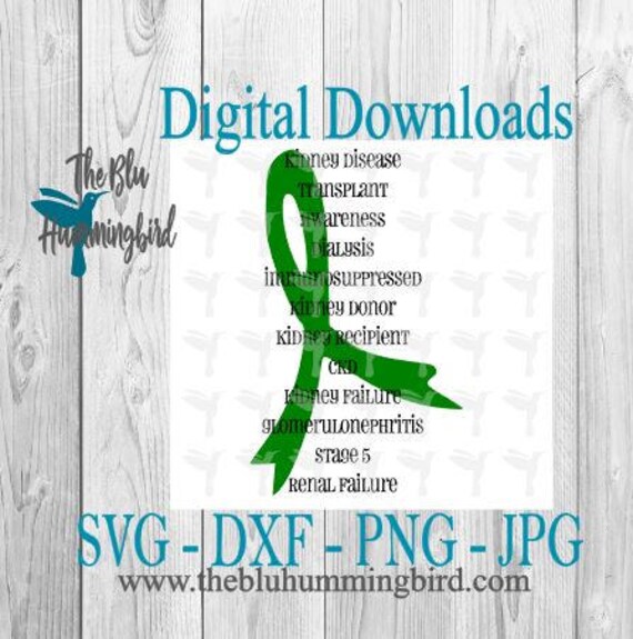 Kidney Svg Disease Awareness Awareness Svg Transplant Svg Kidney Transplant Awareness Ribbon Svg Clipart Cut File Kidney Recipient -