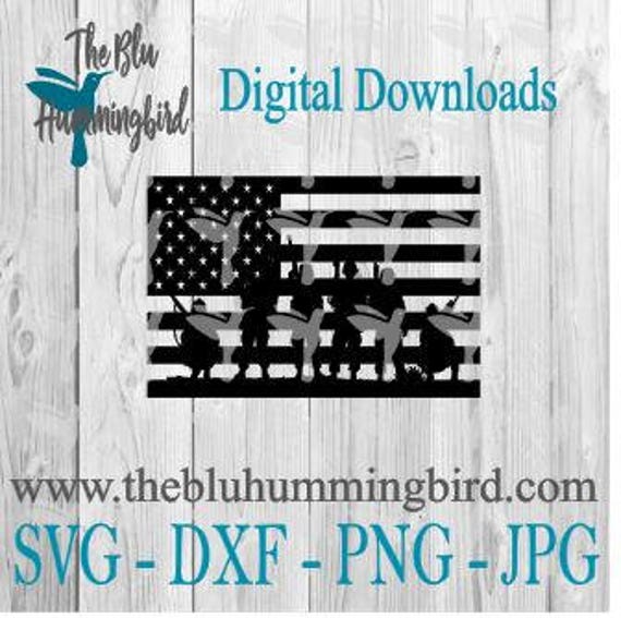 Download American Flag and Soldiers SVG Flag SVG Memorial Day SVG ...
