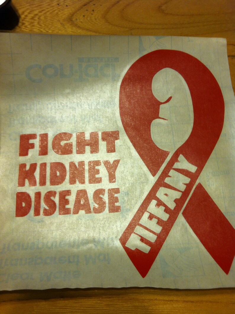 Kidney Disease Awareness Car Decal Decal Window Vinyl Etsy
