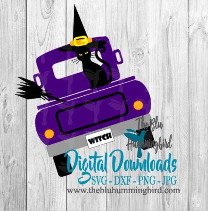 Download Halloween Truck SVG Witch SVG Truck SVG Witch Hat Svg | Etsy