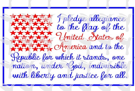 Download United States Dxf Pledge Of Allegiance Svg Cricut Etsy