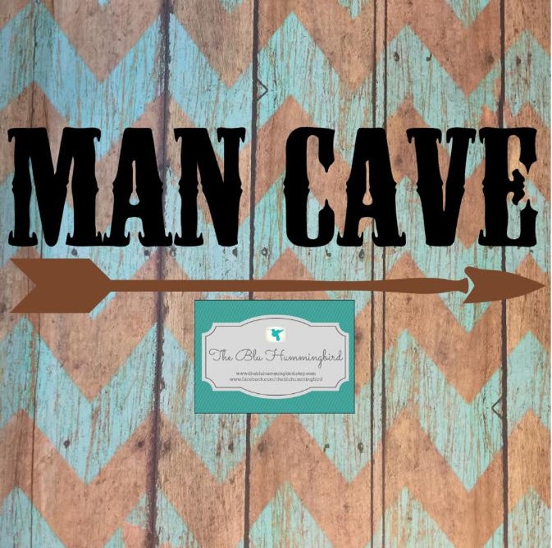 Man Cave Decal Man Cave Sticker Vinyl Decor Vinyl Signs Etsy