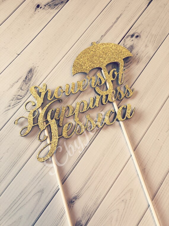 Showers of Happiness Cake Topper Etsy