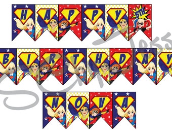 Superhero girls banner