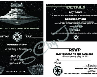 Star Wars wedding invitation